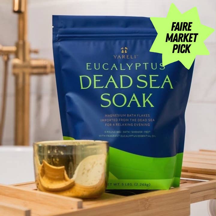 Eucalyptus Dode Zee Magnesium Badvlokken voor Verfrissing voor wholesale door Yareli Wellness
