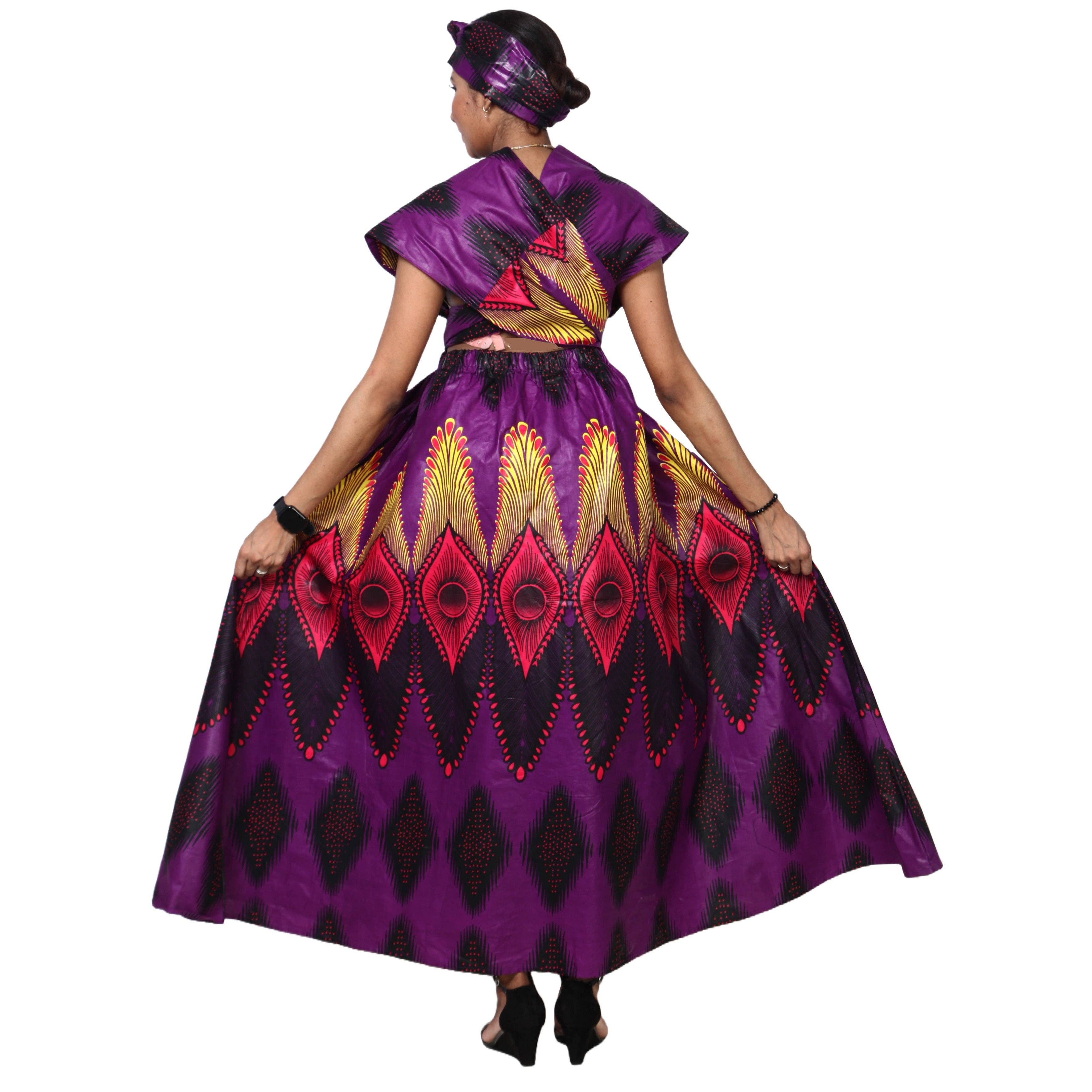 African Stars - Wholesale Dress - Women's - Women's Multi Way Style Maxi Dress -- FI-68L1