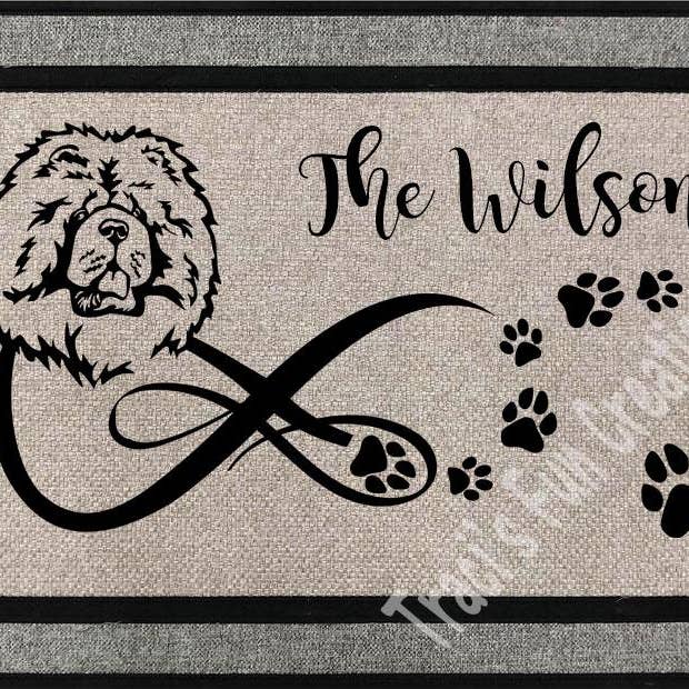 Chow Door Mat for wholesale by Traci's Fun Creations