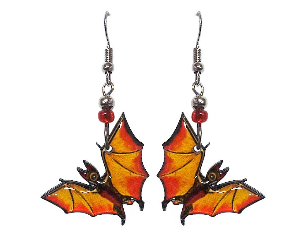 Pichincha - Wholesale Dangle Earrings - Acrylic Bat Wild Animal Dangle Earrings5