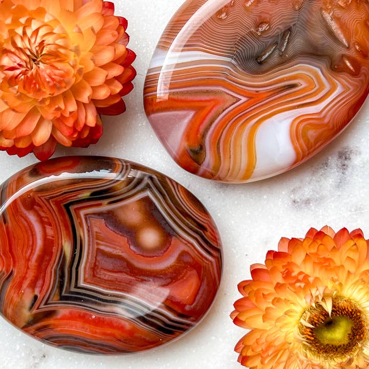 Fractalista Designs - Vendita all'ingrosso Pietra/cristallo spirituale - Pietra di preoccupazione in corniola fasciata non incisa2