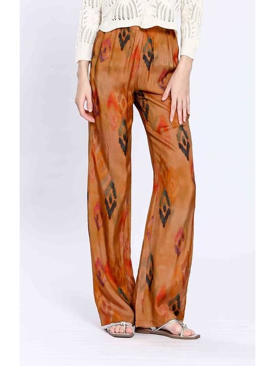camel S24142209 - Ladies Printed Loose Fit Trousers Pants for wholesale on Faire3