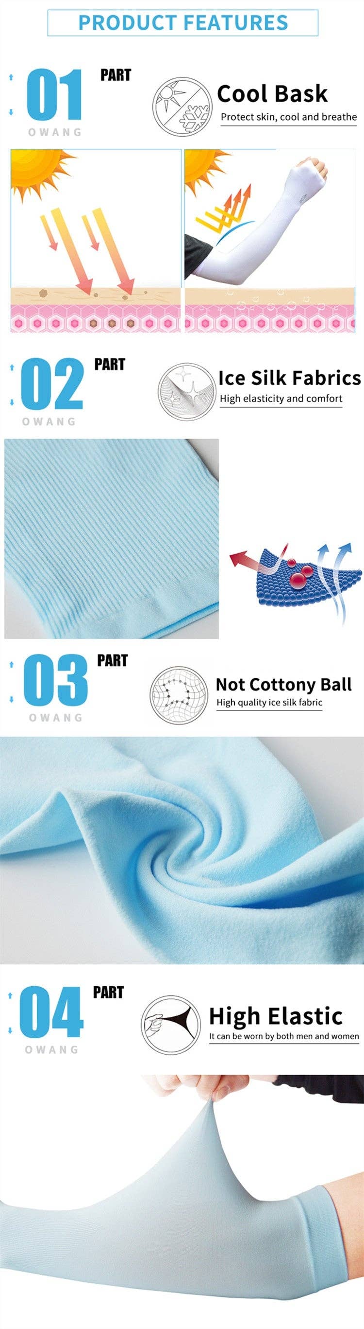 VIGOR - Wholesale Arm Warmers - Unisex - Sun Sleeves UV Protection Arm Cover for Men & Women4