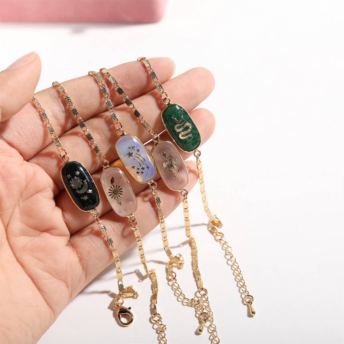 ACCITY - Wholesale Link & Chain Bracelet - Butterfly Star Moon Heart Snake Flower Bracelet_CWMM39068