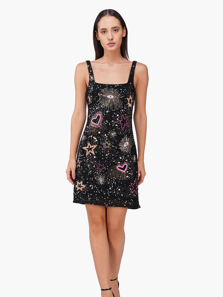 Set of 6 Starlight Glamour Embellished Bodycone Dress (S, M & L) for wholesale by America & Beyond
