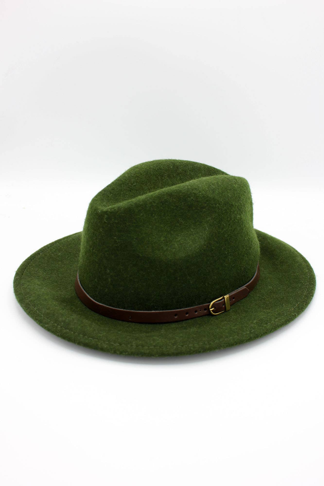 Hologramme Paris - Wholesale Fedora - Unisex - Heather Wool Fedora Hat with Belt4