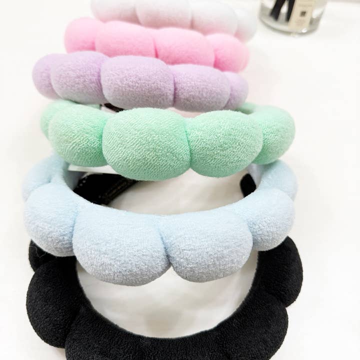 MIX COLOR Fresh Tone of Beauty Care Spa Headband for wholesale on Faire
