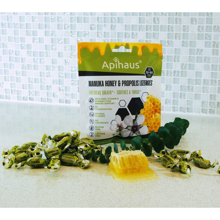 Vando Naturals - Wholesale Lozenges/Cough Drops - Apihaus Manuka Honey and Propolis Lozenges 20 pcs5