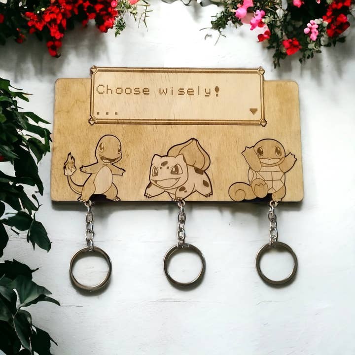 Studio Rima - Wholesale Keychain - Unisex - Pokemon Keychain Wall Mounted Key Holder - Geek Keychains