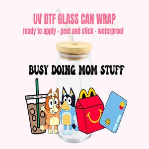Glass Cup Wrap Transfers Stickers for 12oz 16oz Glass Cups 12 Sheets Strawberry Cute Cartoon UV DTF Cup Wrap Transfer Cup Stickers Decals Waterproof