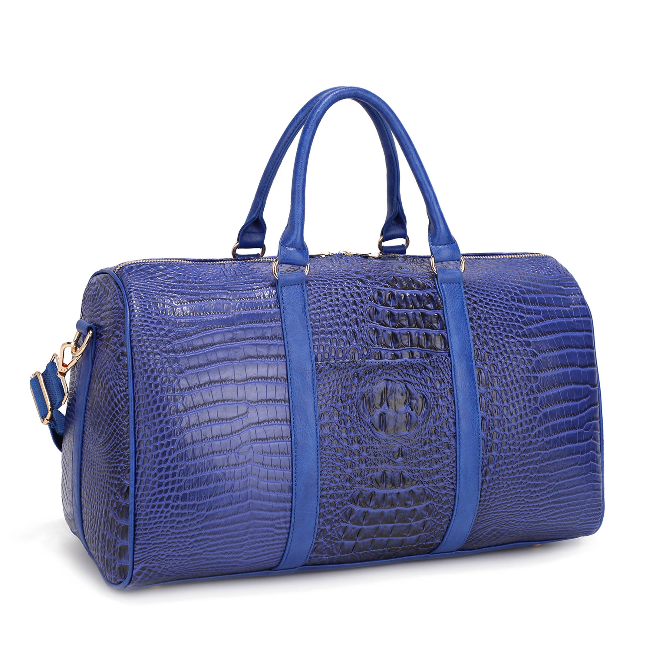 KAYLA+AVA - Wholesale Duffel- en weekendtas - Dames - DUFFLETAS MET TROLLEYMOUW IN KROKOMATERIAAL1