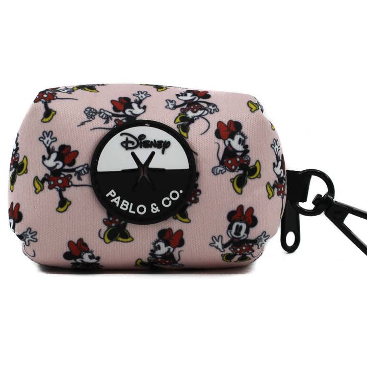 Pablo & Co. Boutique - Wholesale Pet poo bag dispenser - Minnie Mouse & Flowers: Poop Bag Holder