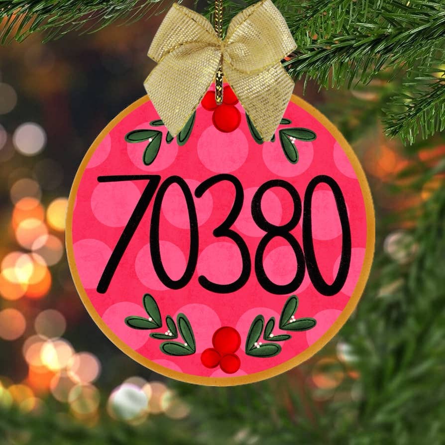 on the Bayou - Wholesale Ornament - custom zip code Christmas ornament 1