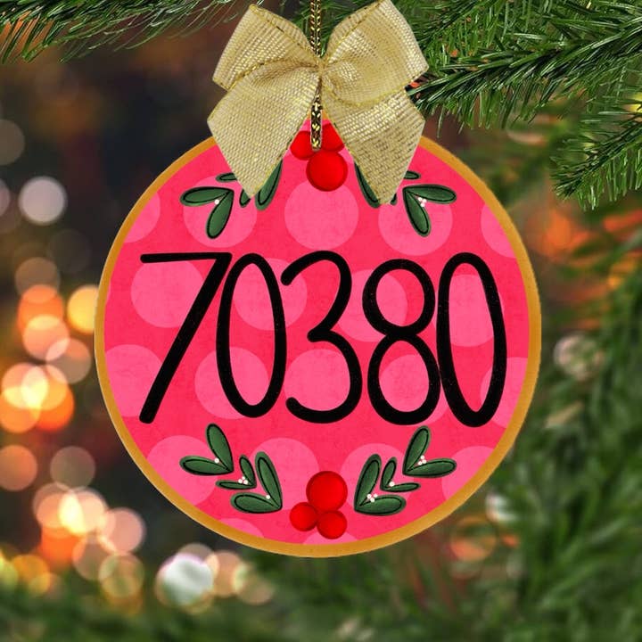 on the Bayou - Wholesale Ornament - custom zip code Christmas ornament 1