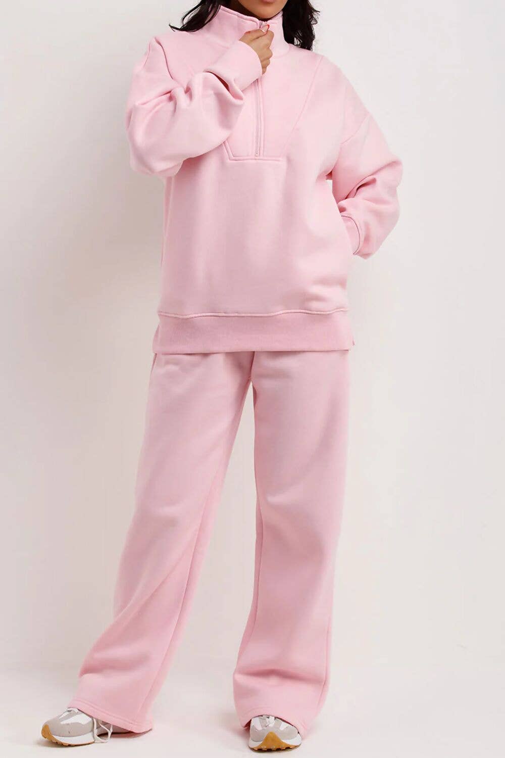 justyouroutfit - Wholesale Lounge Set - Women's - SWEATSHIRT WITH STRAIGHT-LEG JOGGER3