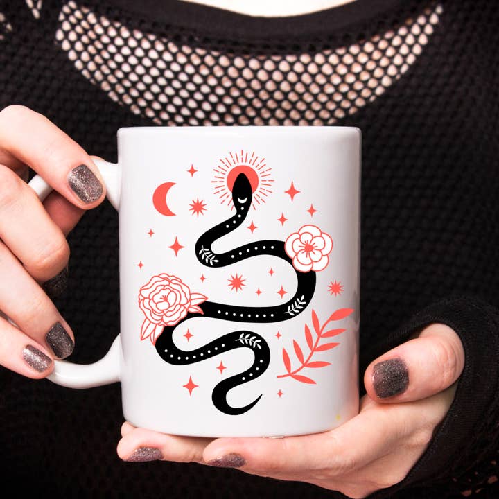 The Sankofa Cache - Wholesale Coffee Mug - Celestial Snake Mug - 15oz3