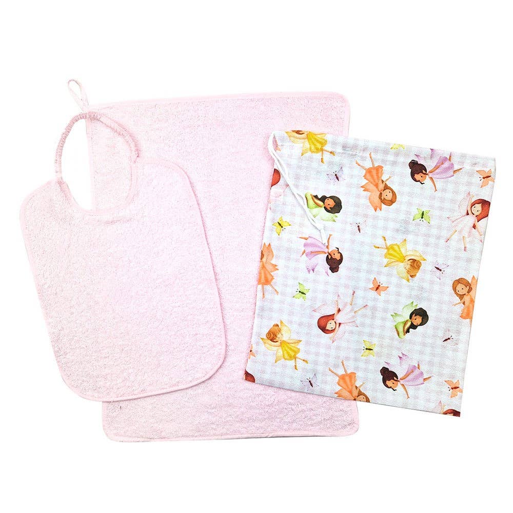 Almatex srl - Wholesale Clothing Set - Baby - Sebastian 3-piece set: bib with elastic band+towel+bag6