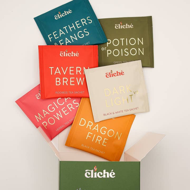 Cliché Teas - Wholesale Tea Bags - Variety Packs Wholesale Sampler (Case of 8)3
