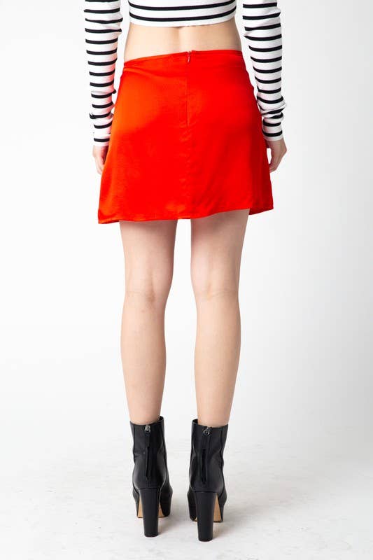 Olivaceous – Saia - Mulher por atacado – Mini saia de cetim8