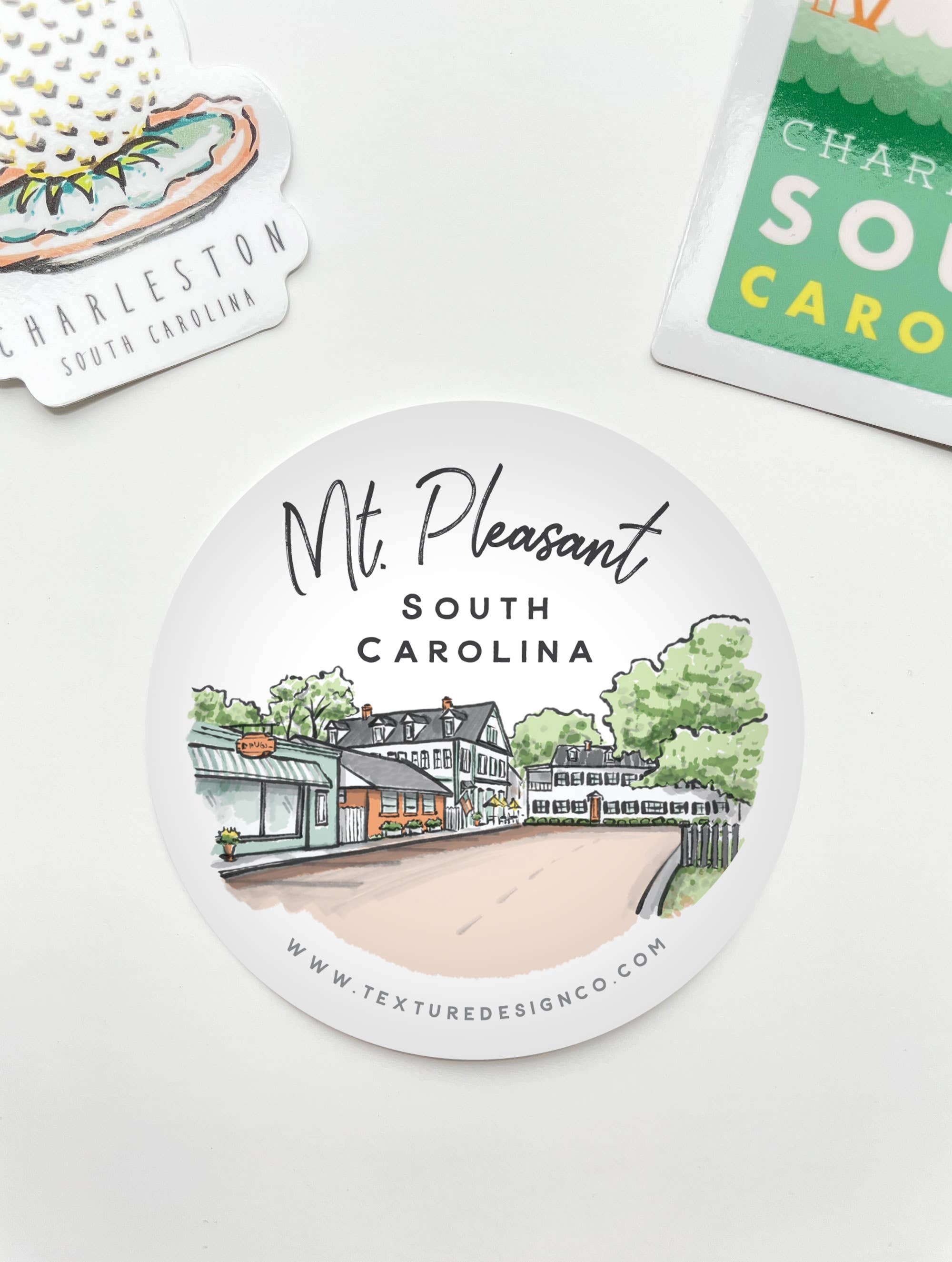 Texture Design Co - Wholesale Sticker - The Mt. Pleasant Sticker - Sherbet Streets Collection