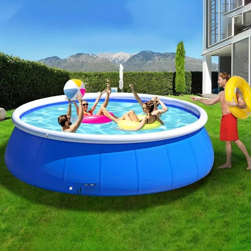 39F Inc. - Vente Jeu gonflable - Piscine Gonflable Papillon, 366*76cm, PVC Bleu1