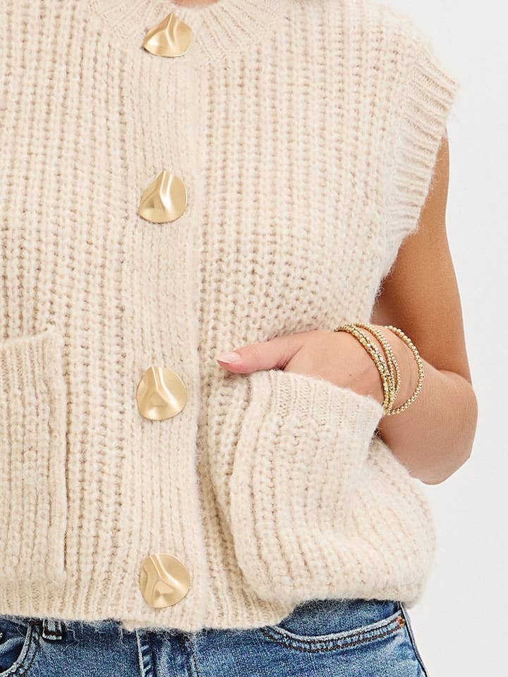 Sweet Lovely by Jen - Wholesale Knit Sweater - Women's - CHUNK SWEATER KNIT VEST 18