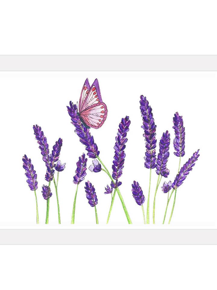 Sommerfugl på lavendeltryk for engroshandel hos Duck Blue®