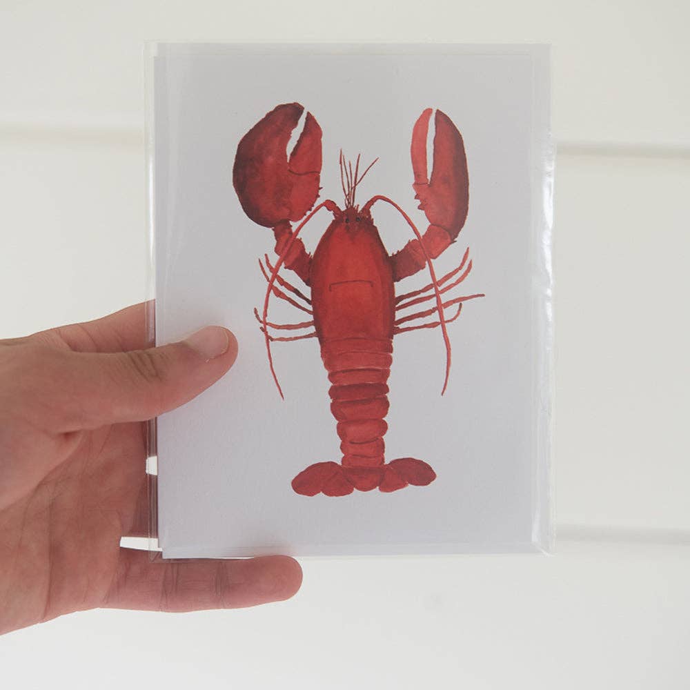 Finding Silver Pennies - Wholesale Everyday Greeting Card - Lobster Note Card | Coastal Greeting Card1