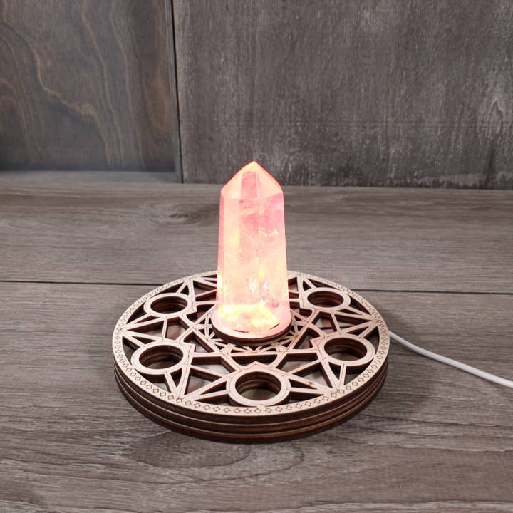 Keystone Crystals - Wholesale Spiritual stone/crystal - LED Crystal Display Light Stand – Wholesale for Retailers 6