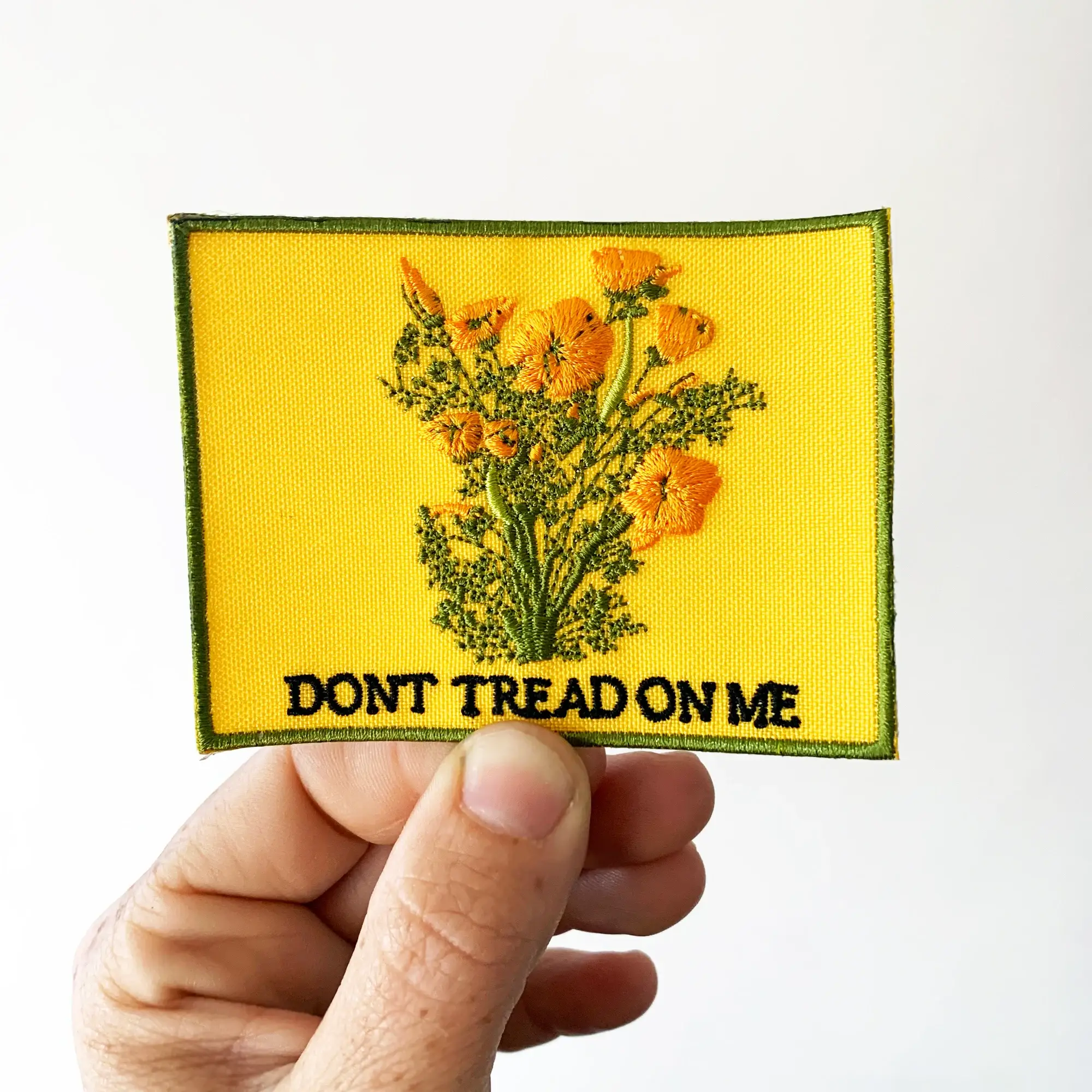 Chaparral Studio - Wholesale Patch - DONT TREAD ON ME Poppies Patch1