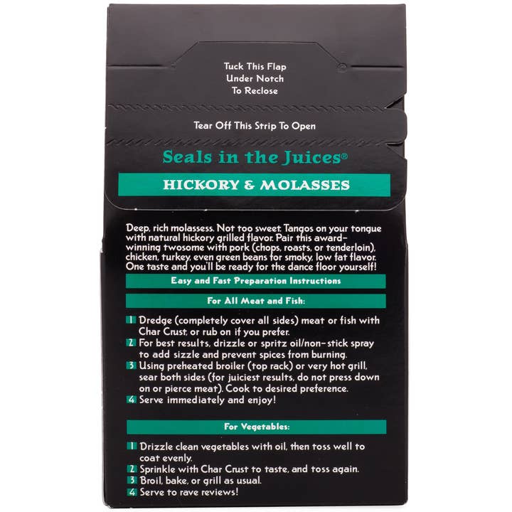 Char Crust Dry-Rub Seasonings - Wholesale Rub - Char Crust Dry-Rub Seasoning Hickory & Molasses (6 pack)