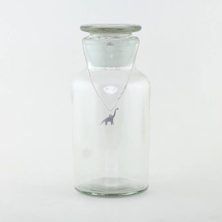 Collier Brachiosaurus - Breloque Acier Inoxydable pour la vente par Sorcery Science