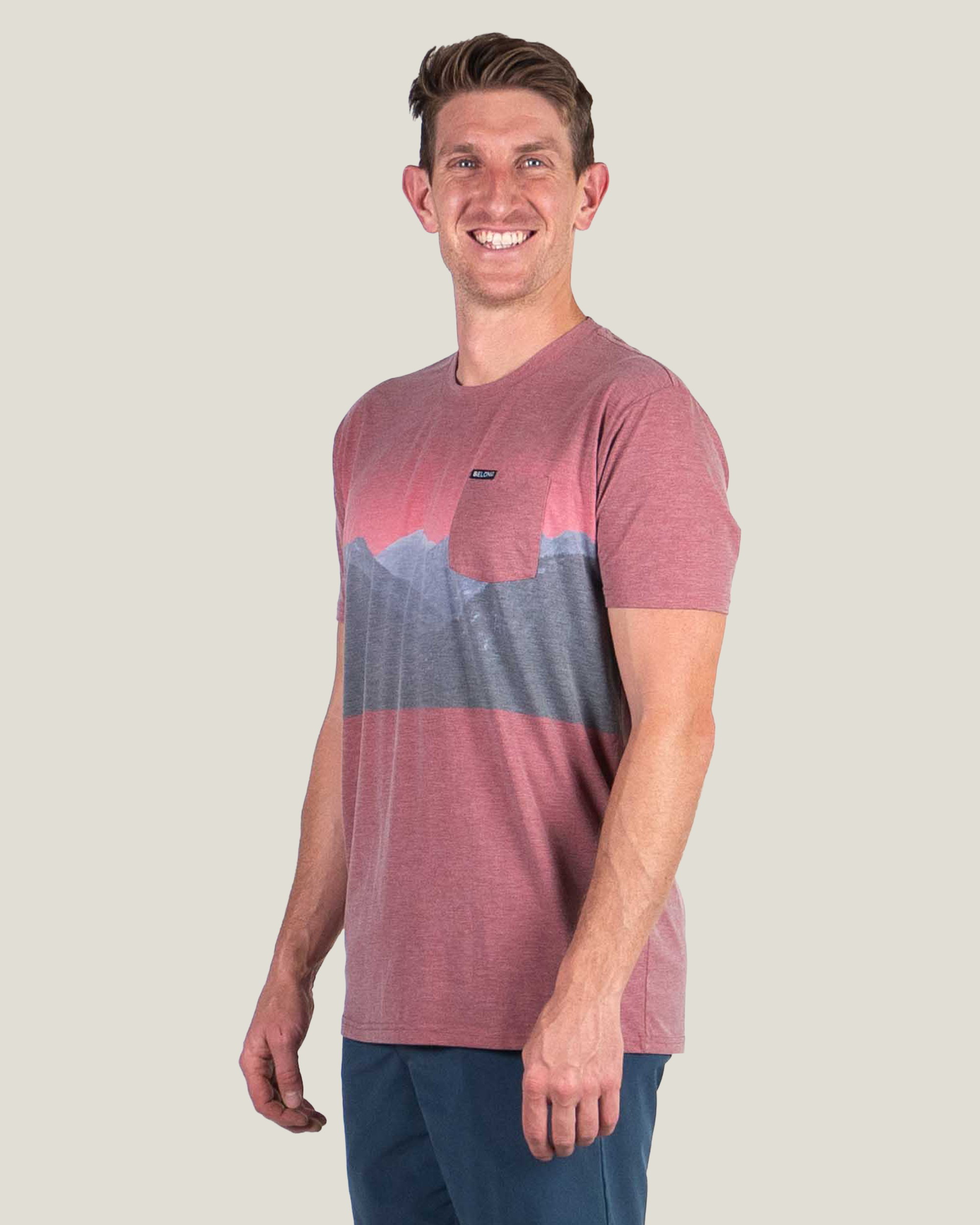 Belong Designs - Wholesale T-Shirt - Men's - Men's Graphic Traverse Tek Tee35