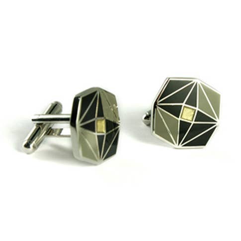 Boutons de manchette Kaléidoscope pour la vente par Kinzoku