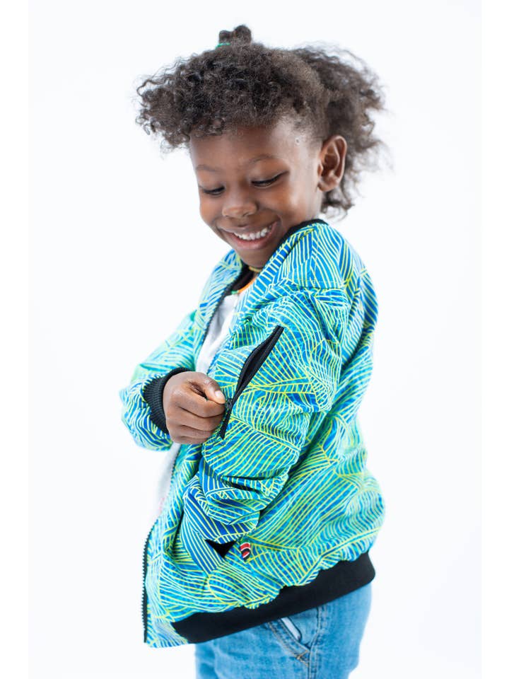 mikono.africa UG - Wholesale Bomber Jacket - Kids - 'Splash Splash' kids jacket8