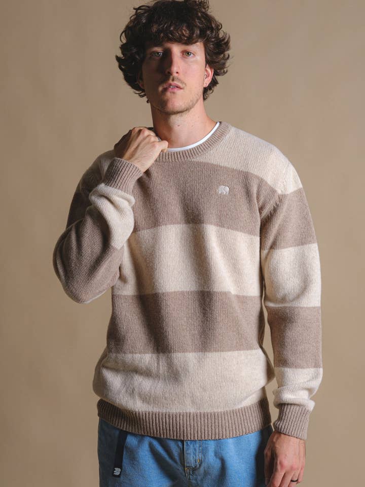 Sella Knit Latte/Nomad Brown pour la vente par Trendsplant Clothing
