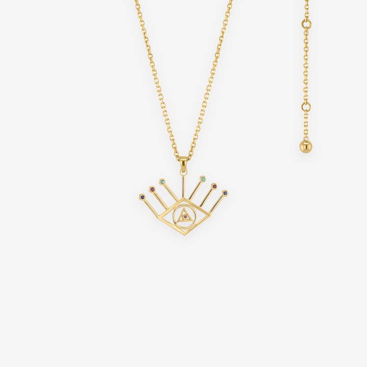 Colar Unissexo Terceiro Olho Jr. Gems por atacado de Singula