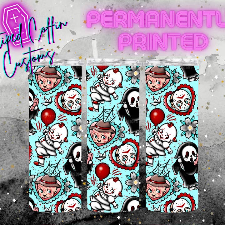 Copo de Crianças de Terror por atacado de Striped Coffin Customs