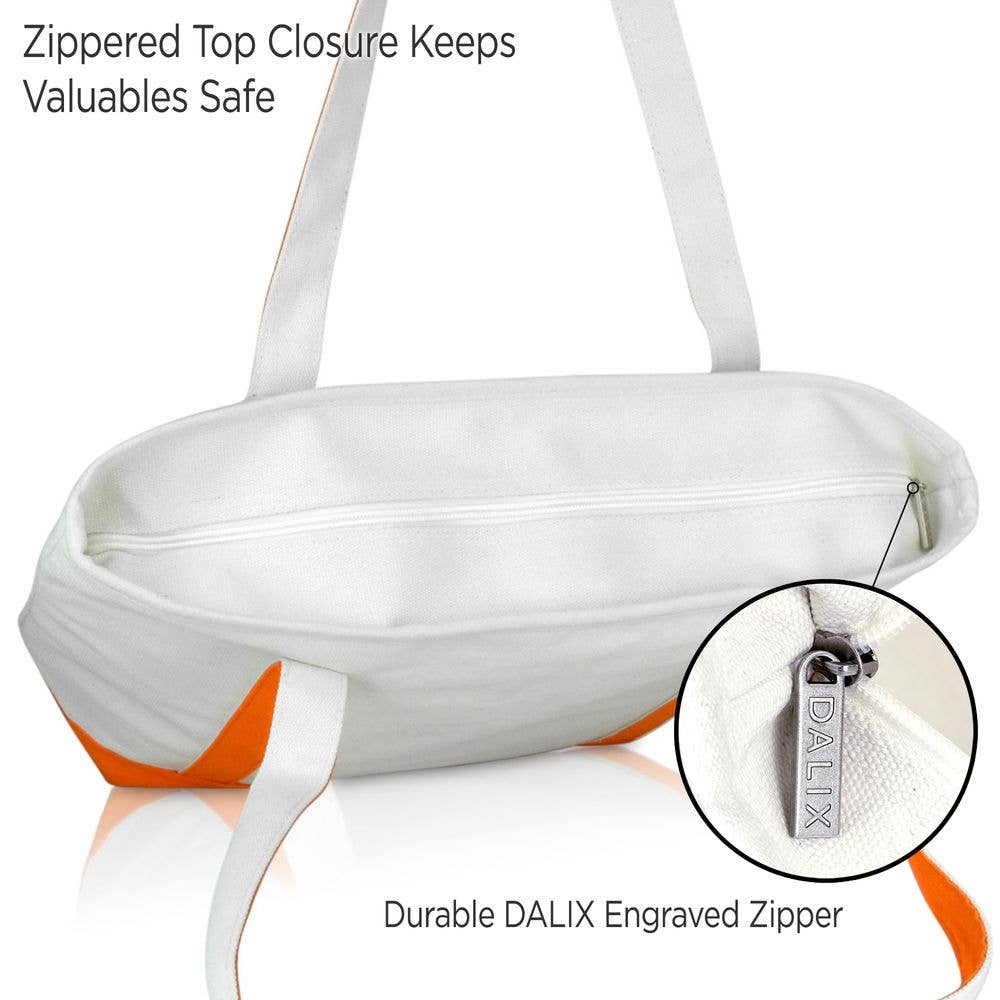 Dalix - Vendita all'ingrosso Borsa tote - Donna - Dalix borsa a spalla giornaliera in cotone premium40