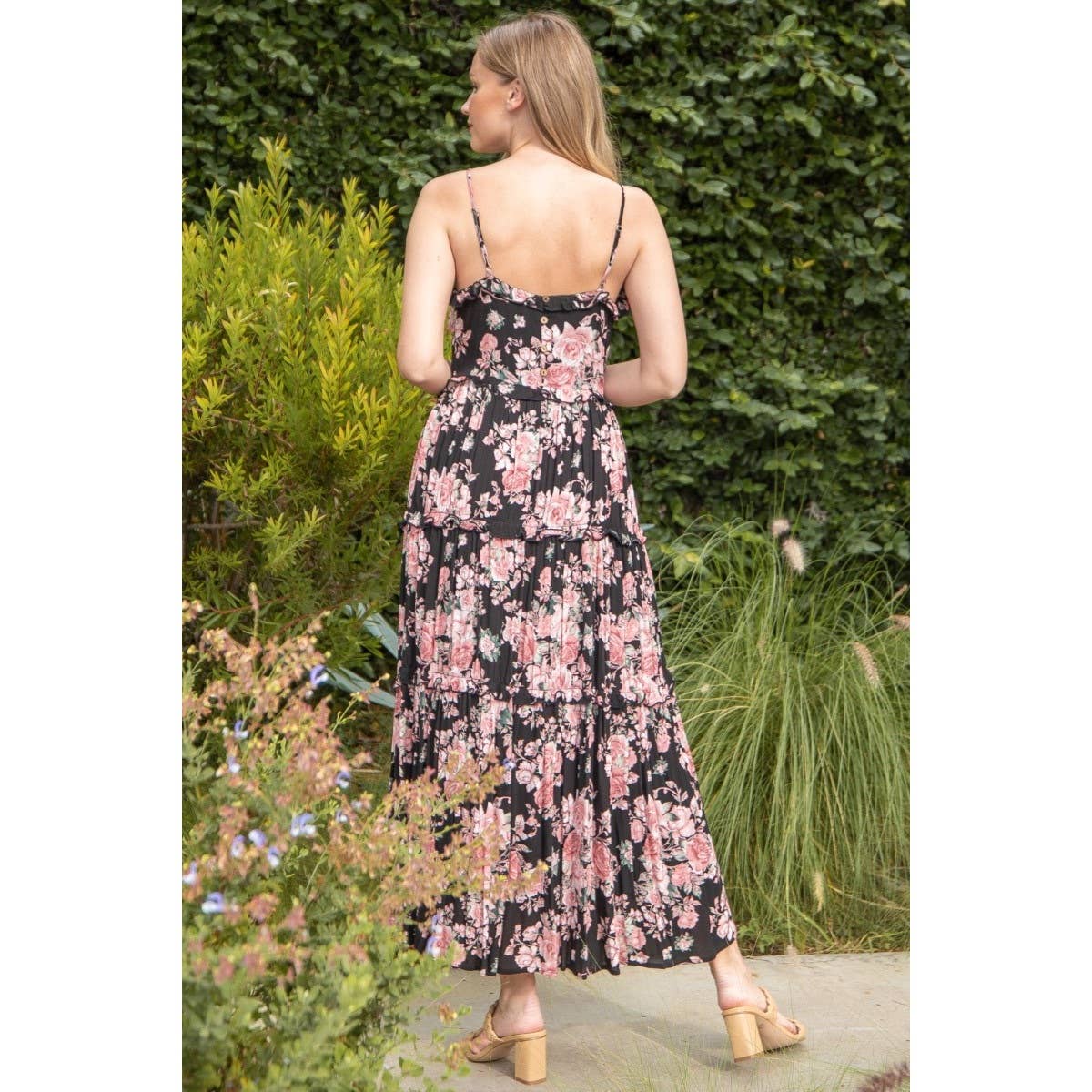 Verte - Wholesale Dress - Women's - FLORAL MAXI DRESS_5D2592