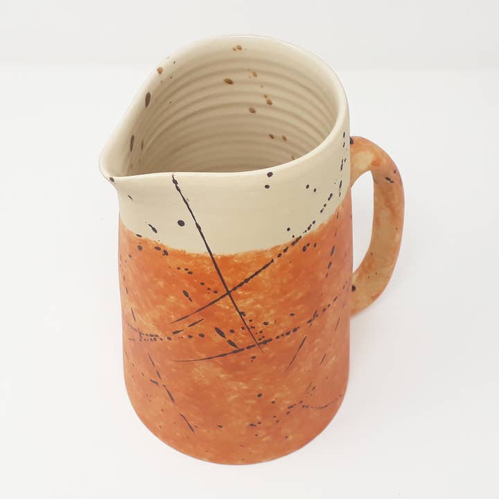 LABORATORIO CERAMICA ARTISTICA DI CATERINA PORCU - Venta al por mayor Jarras de cristal - Jarra cerámica para agua y vino | 1.2 L - Hecho en Italia