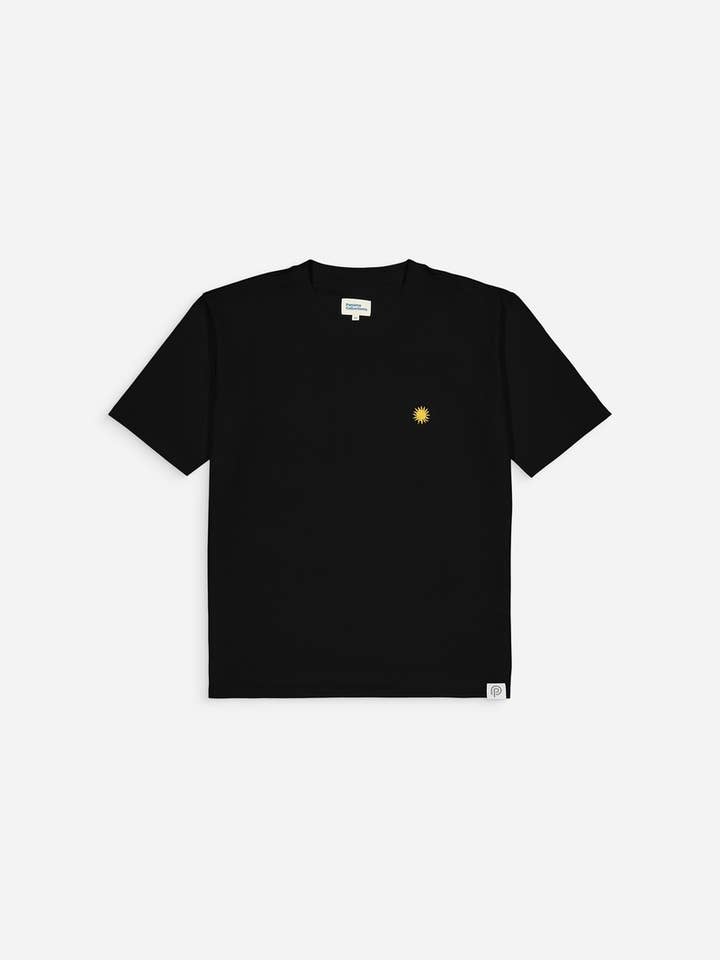 El Sol 240g Boxy T-shirt - Organic Cotton - Black for wholesale by paname collections