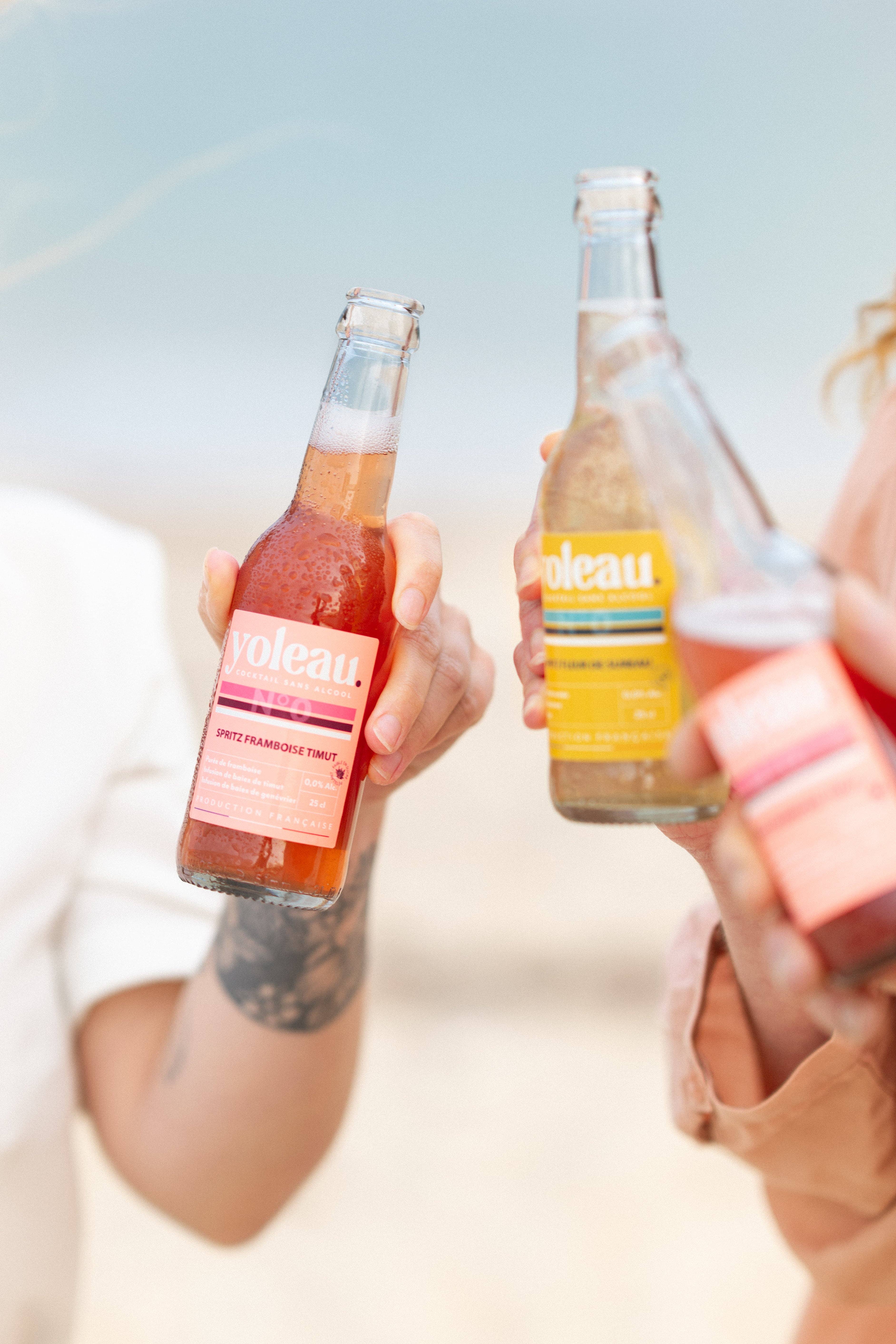 Yoleau - Wholesale Non-Alcoholic Aperitif/Mocktail - Non-alcoholic Spritz 0.0% - Raspberry Timut 25cl2