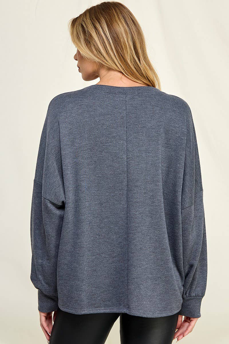 Chris & Carol Apparel - Wholesale Lounge Top - Women's - 223118T-Oversize Comfortable top4