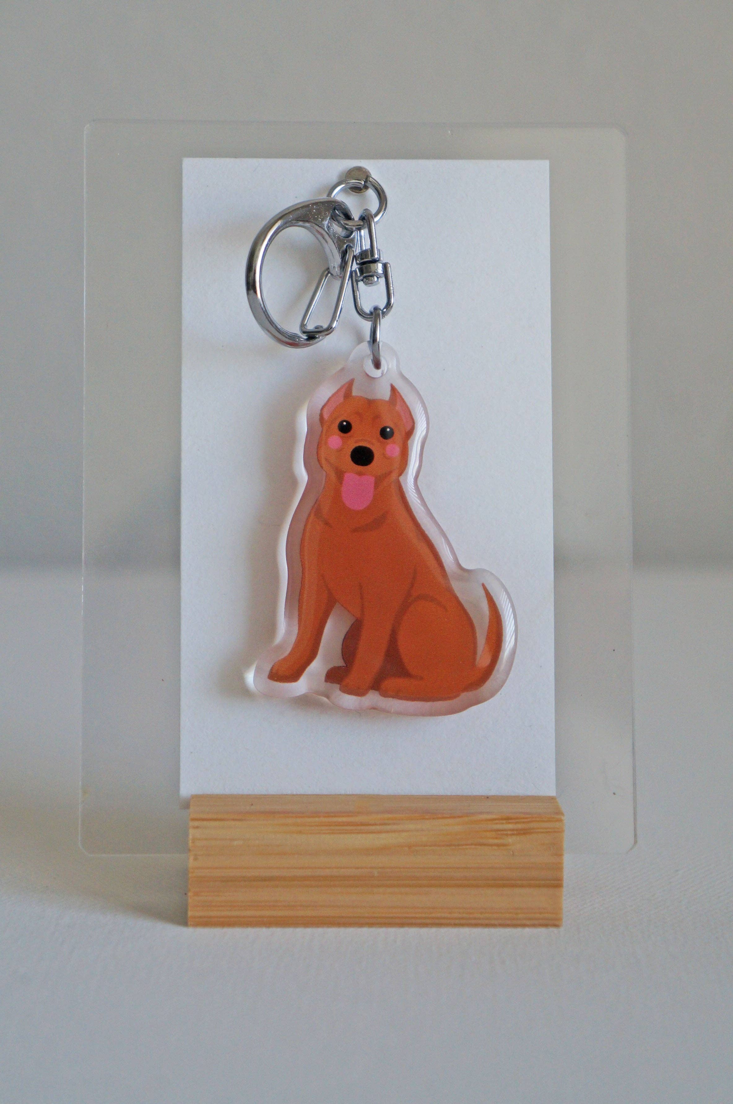 kiwi & WILLOW - Wholesale Keychain - Unisex - Pitbull Epoxy Keychain1