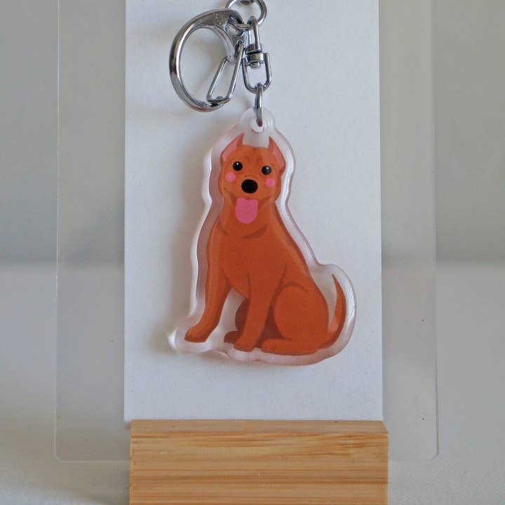 kiwi & WILLOW - Wholesale Keychain - Unisex - Pitbull Epoxy Keychain1
