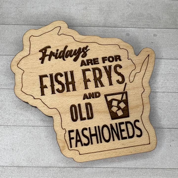 Lauren's Custom Creations - Wholesale Magnet - Wisconsin Fish Fry Magnet