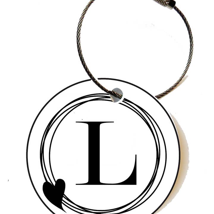 Keychain women with letter for wholesale by Zarto GmbH