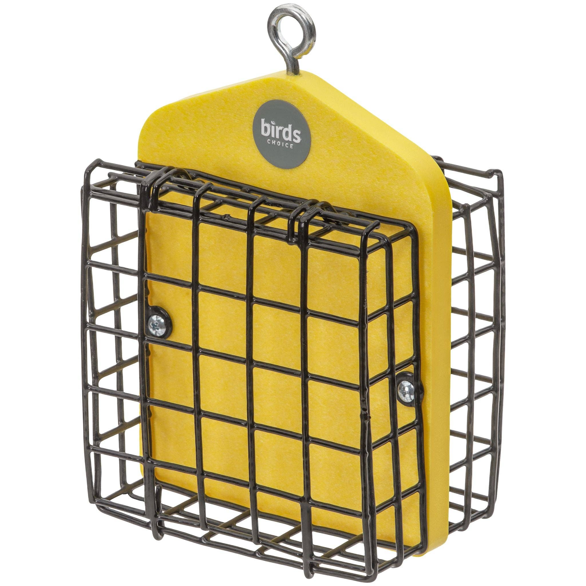 Birds Choice - Wholesale Bird Feeder - Suet Feeder for Two Cakes in Yellow Recycled Plastic0