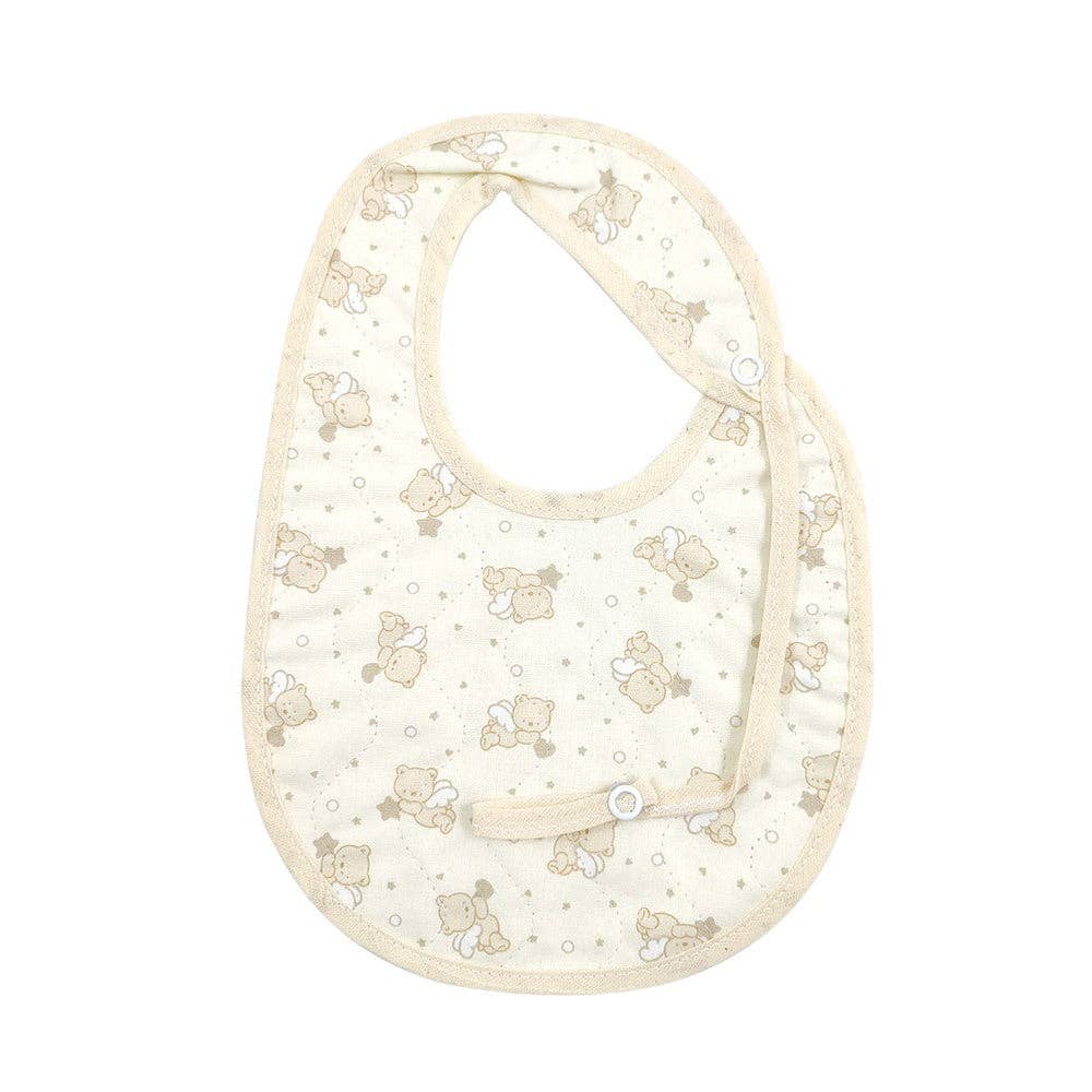 Almatex srl – Engroshandel Hagesmæk - Baby – HOMER hagesmæk cm.19x25 med quiltet lærred sutterholder6